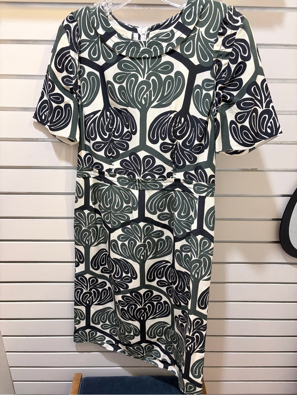 ISO Marni silk winter 2011 sheath short sleeve dress medium